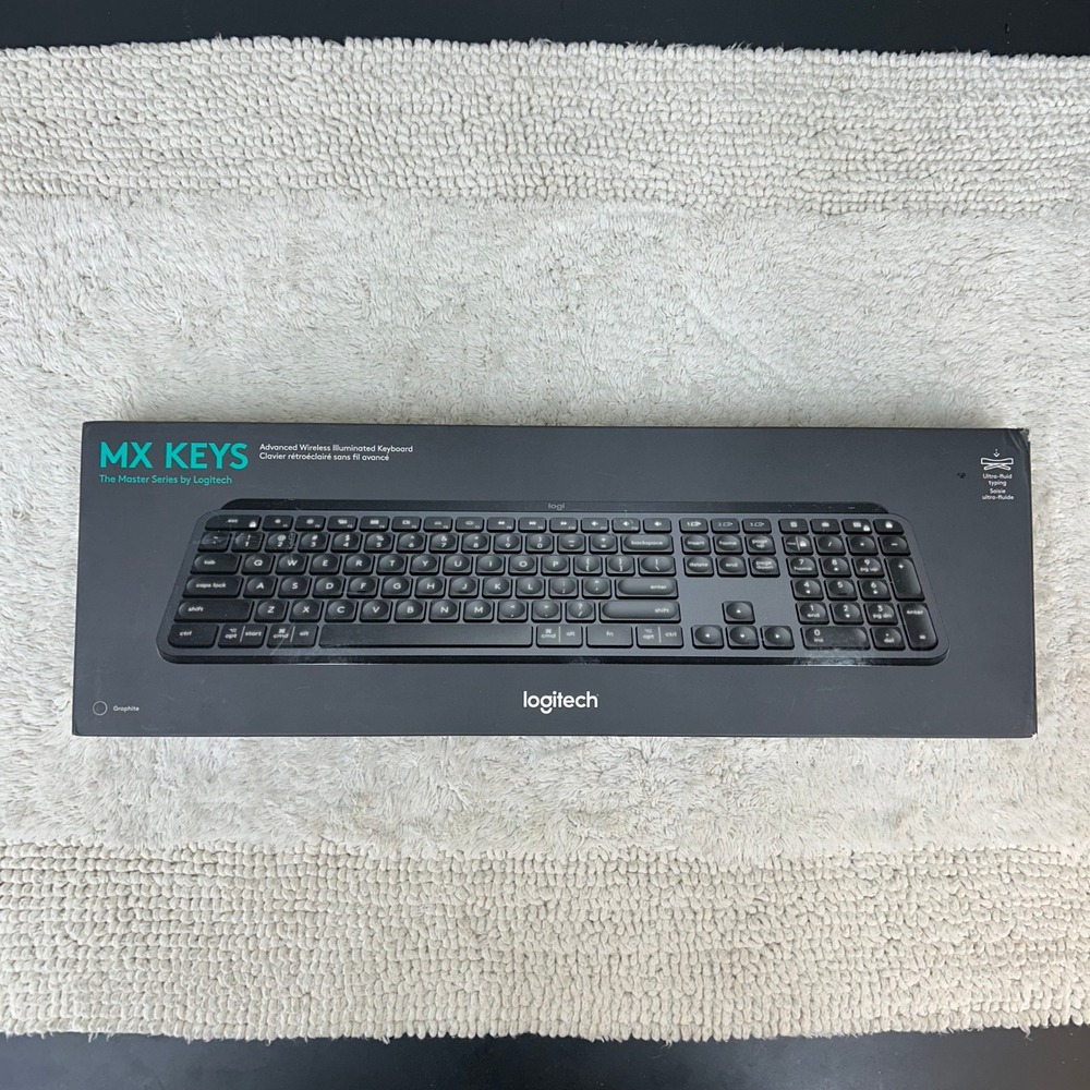 Logitech MX Keys Bluetooth Keyboard With Number Pad Full Size Wireless Tested